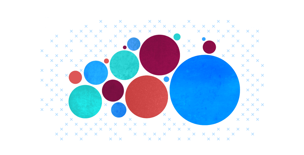 Abstract bubble chart Abstract bubble chart