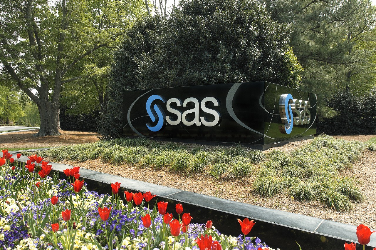 SAS entrance and signage