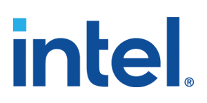 Intel logo blue
