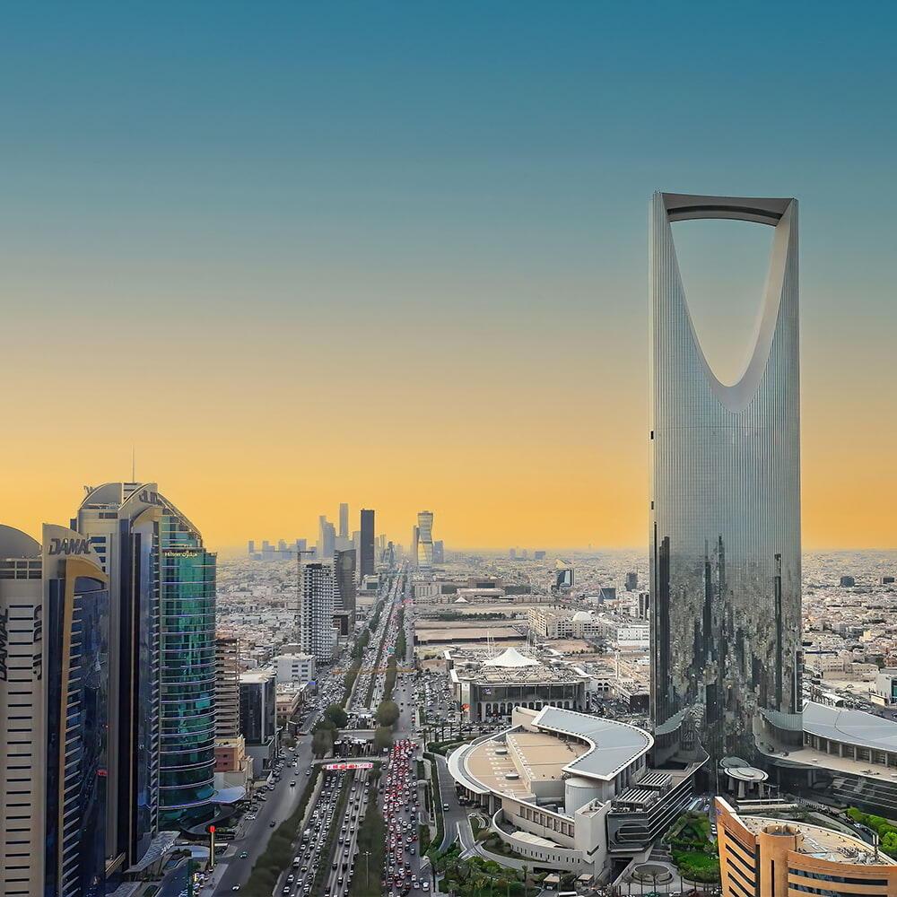 Kingdom Tower Saudi Arabia Riyadh Skyline