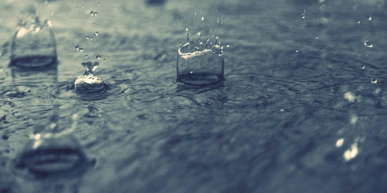 Rain drops hitting pavement Rain drops hitting pavement
