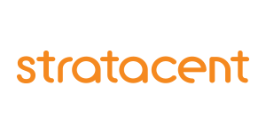 Stratacent logo in orange