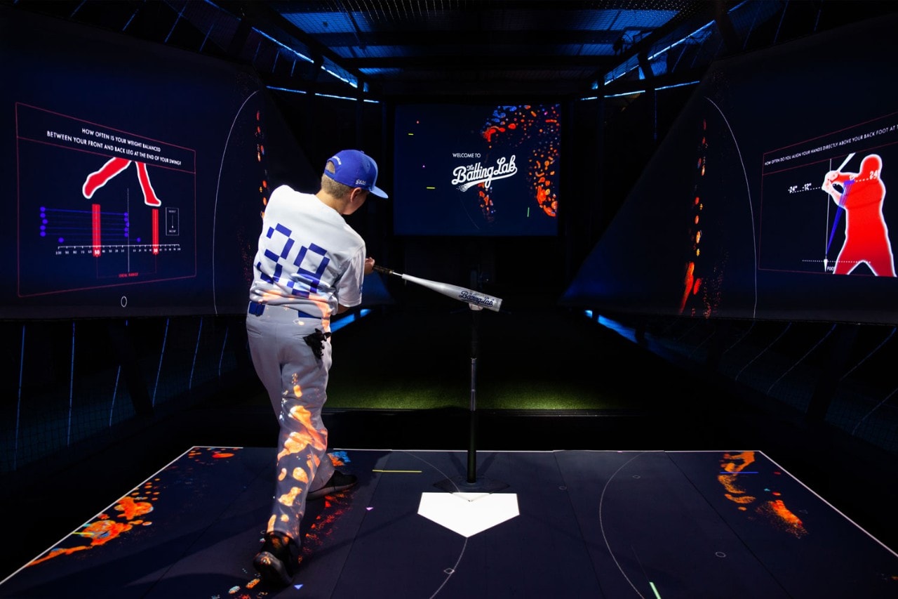 Batter takes a swing in The Batting Lab