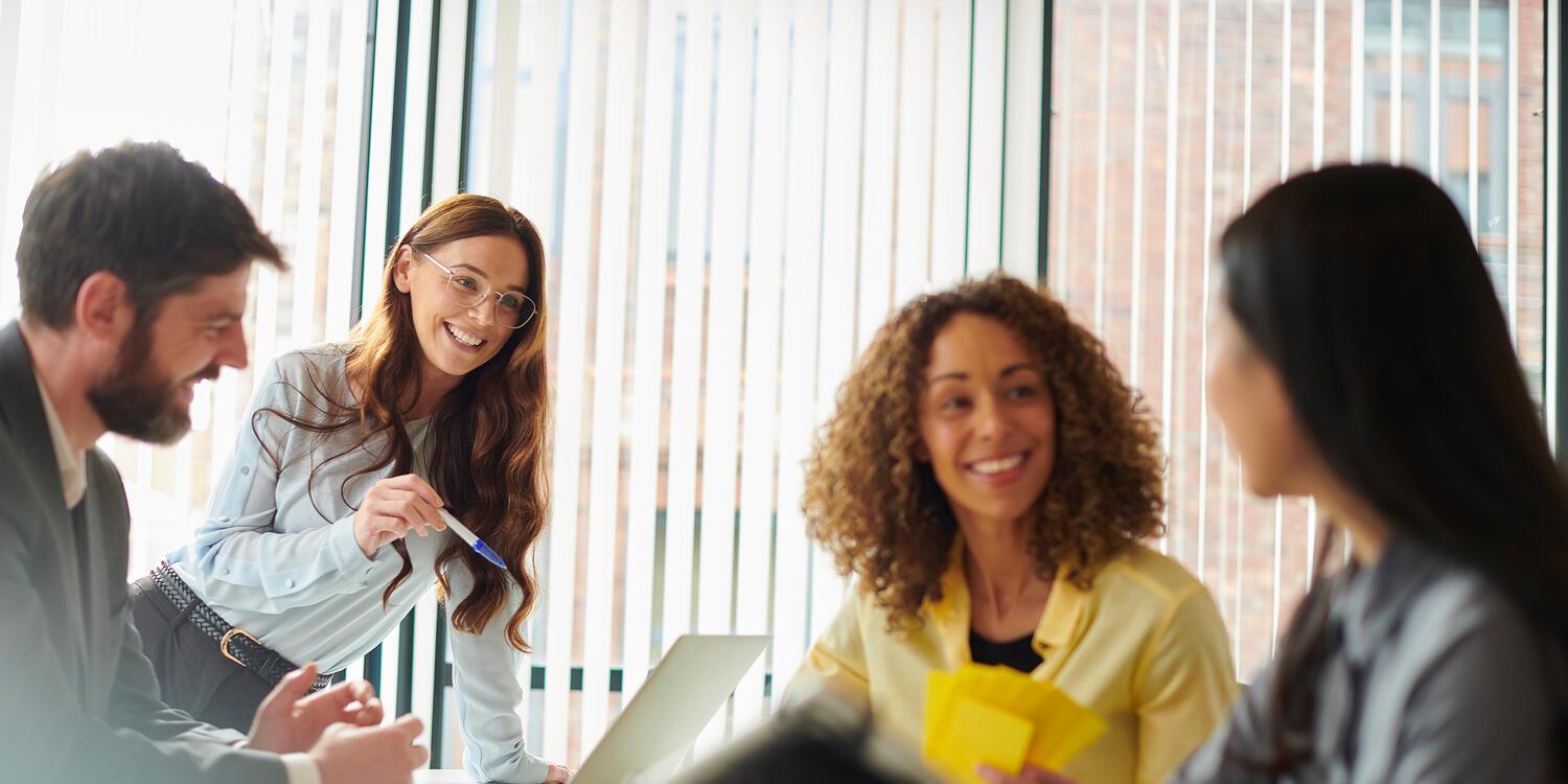 Young employees in a meeting