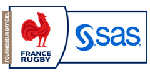 Fransız Rugby Federasyonu logosu ile SAS logosu