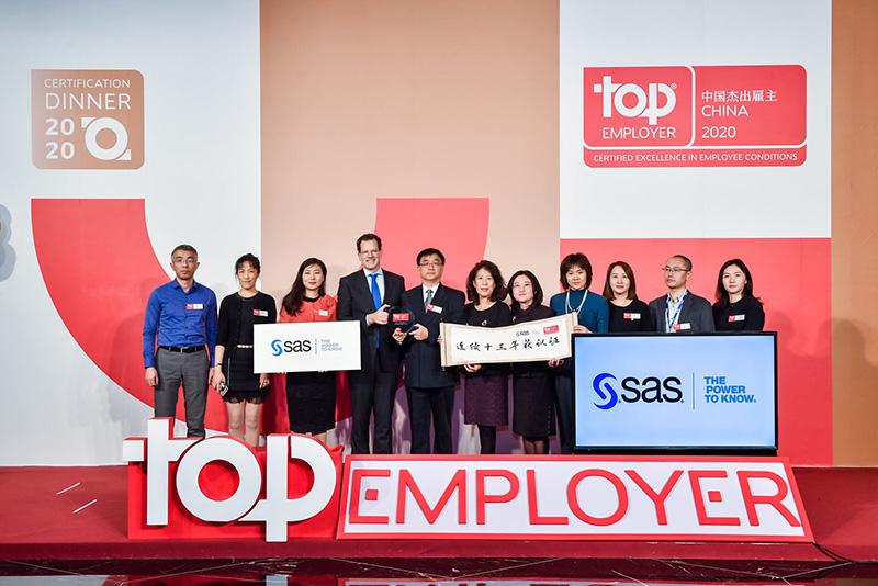 SAS as the Top Employer in China of 2020