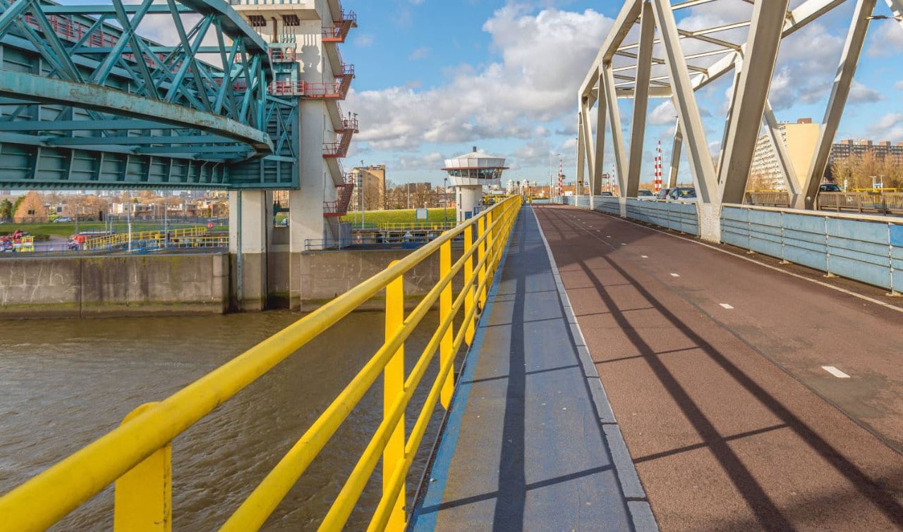 Algera Bridge over the Hollandse IJssel in the Netherlands