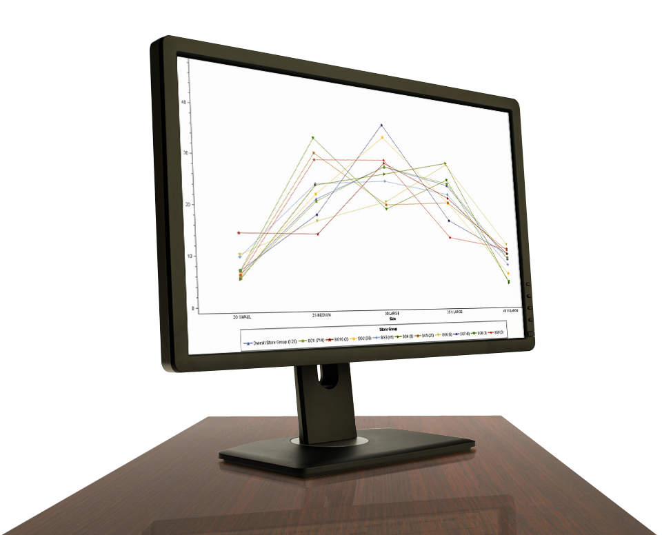 SAS Size Optimization Shown on Desktop Monitor